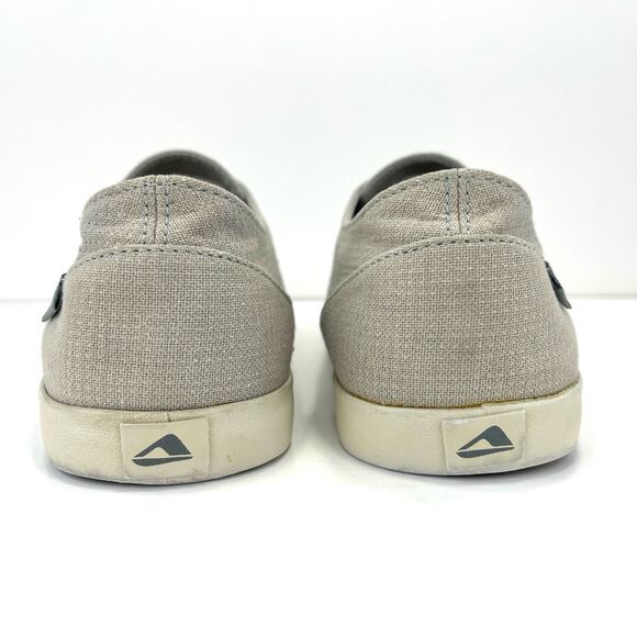 Reef Deckhand 2 TX Women Sneaker Sz 8 Gray/Ocean Canvas Comfort Lace-Tie Low Top - Picture 4 of 14
